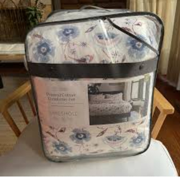 New Threshold Printed Cotton Full/Queen Floral Boho Comforter Set - Picture 1 of 9